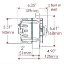 Powermaster Smooth Look Alternators 67297
