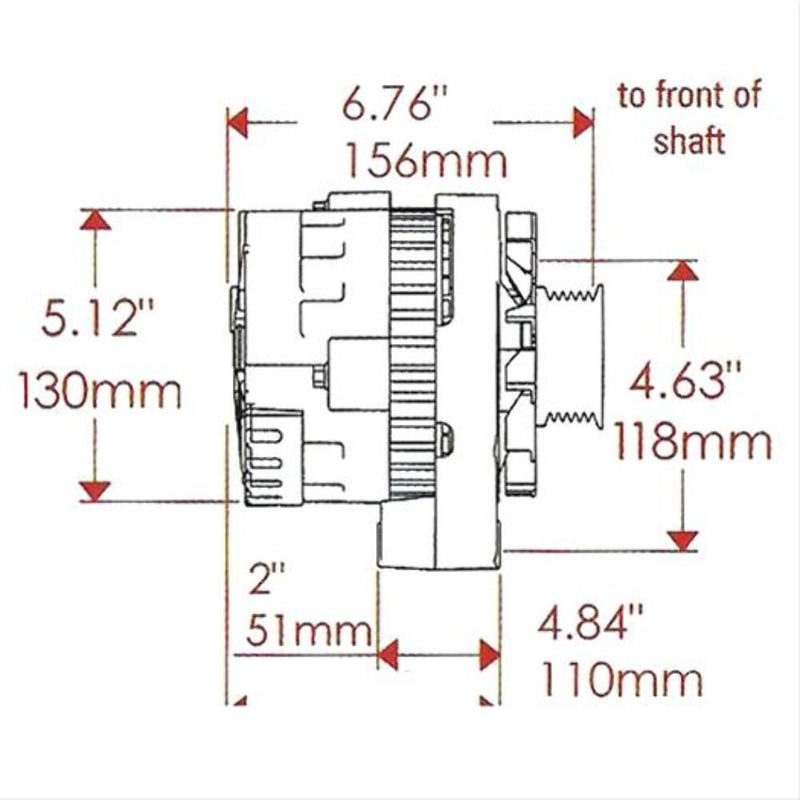 Powermaster Street Alternators 67460