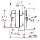 Powermaster Street Alternators 7294-104