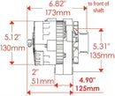 Powermaster Street Alternators 7861