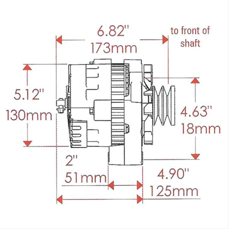 Powermaster Street Alternators 8-47529