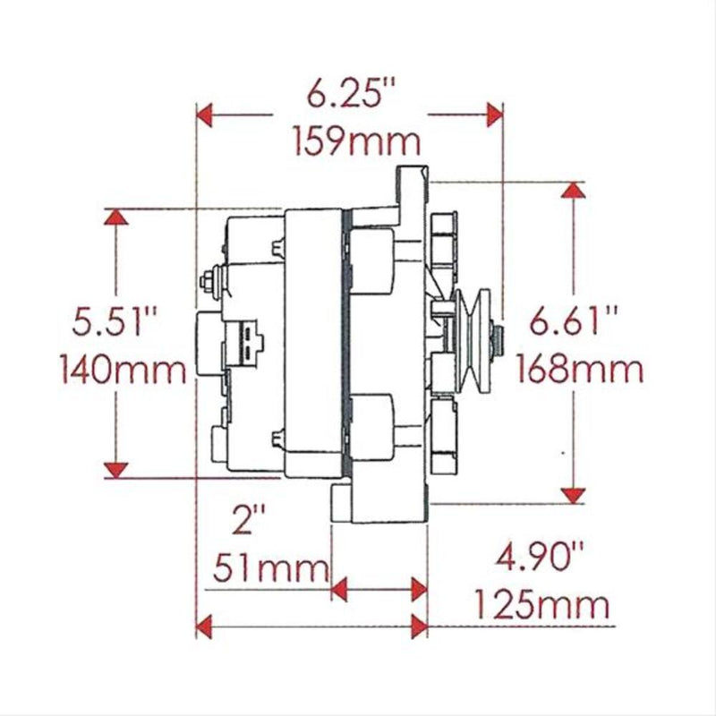 Powermaster Race Alternators 8005