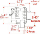 Powermaster Street Alternators 8206