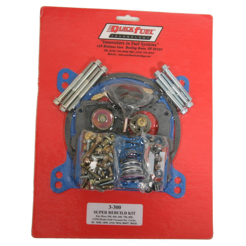 Quick Fuel Super Carburetor Rebuild Kits 3-300QFT