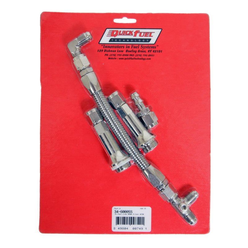 Quick Fuel Carburetor Fuel Lines 34-6000SSQFT
