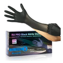 Raxwell RXE20234-B RX PRO Black Nitrile Gloves, 6.5mil, 1-Box (100 CT.) - X-Large