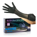 Raxwell RXE20233-B RX PRO Black Nitrile Gloves, 6.5mil, 1-Box (100 CT.) - Large