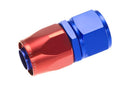 Redhorse Performance 1000-16-1 -16 straight female aluminum hose end, Red/Blue