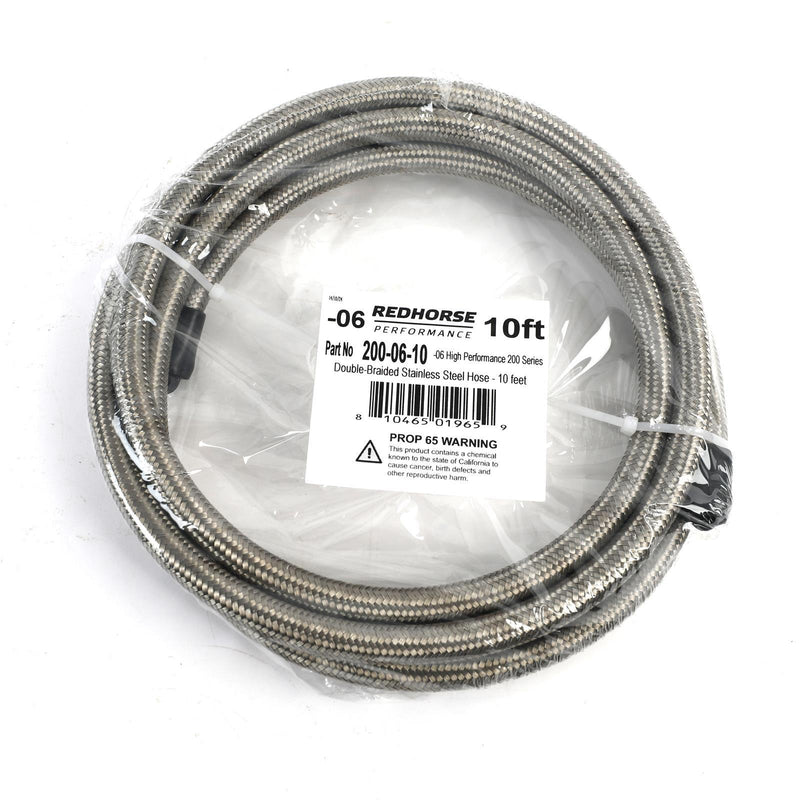 Redhorse Performance 200 Series Standard Stainless Steel Hose 200-06-10