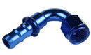 Redhorse Performance 2120-12-1 -12 120 degree AN/JIC hose end push lock - blue