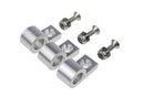 Redhorse Performance 320-38-5 3/8" Polished Aluminum Line Clamps - 6pcs/pkg