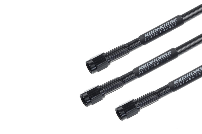 Redhorse Performance 3302-03-36 Straight -3 to straight -3 36" Pre-Assembled brake line - black