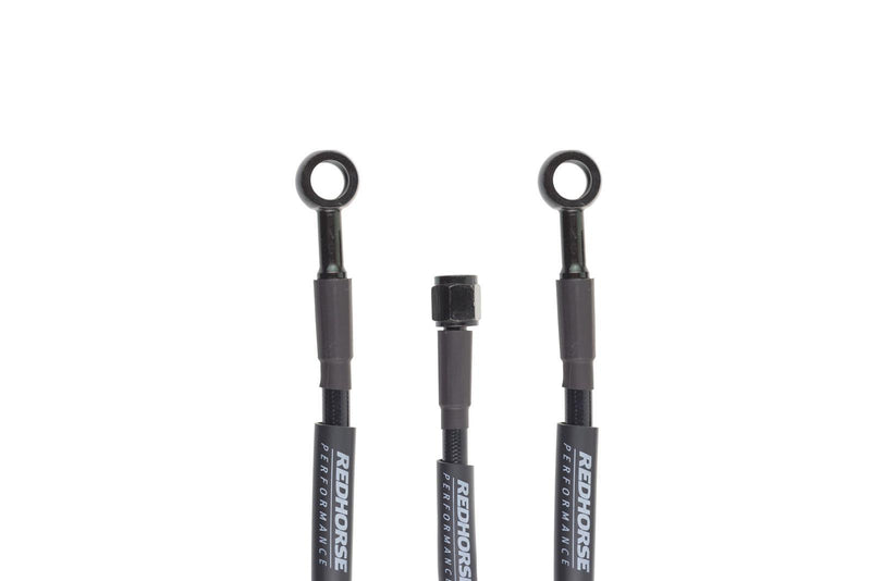 Redhorse Performance 3402-03-18 Straight -3 to straight Banjo -3 18" Pre-Assembled brake line - black
