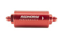 Redhorse Performance 4651-08-3 Line Race Fuel Filter (Red), 1 Pack