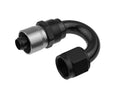 Redhorse Performance 7180-08-2 -08 AN 180 Degree Crimp Style Hose End - Black