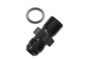 Redhorse Performance 8161-06-18-2 -06 male AN/JIC flare to M18x1.5 inverted adapter - black
