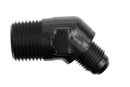 Redhorse Performance 823-04-06-2 -04 45 degree male adapter to -06 (3/8") NPT male - black
