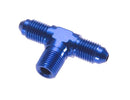 Redhorse Performance 825-06-04-1 -06 x -04 (1/4") tee with thread on the side - blue
