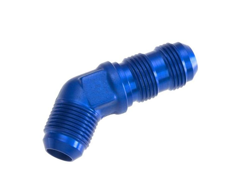 Redhorse Performance 837-04-1 -04 Male AN/JIC BulkHead Adapters 45 Degree - Blue
