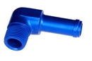 Redhorse Performance 842-06-04-1 -06 (3/8") OD hose nipple to -04 (1/4") NPT male - 90 degree- blue