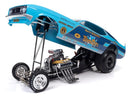 Auto World 1:18 Scale 1973 Mustang Blue Max Funny Car Diecast Model