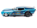 Auto World 1:18 Scale 1973 Mustang Blue Max Funny Car Diecast Model