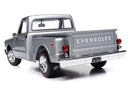 Auto World 1:18 Scale 1968 Chevy C10 Stepside Silver Pickup Truck Diecast Model AW324/06