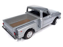 Auto World 1:18 Scale 1968 Chevy C10 Stepside Silver Pickup Truck Diecast Model AW324/06