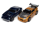 Auto World 1:64 Tokyo Midnight Underground Racing Slot Car Set SRS342/03