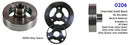 Romac 0206 Red Series Harmonic Balancer - SB Chevy 6" - Neutral