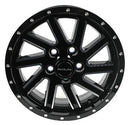 Raceline Wheels 820 Twisted Gloss Black Machined Wheels 820M-55012