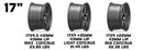 Kansei Wheels K12H KNP Hyper Silver Wheels with Machined Lip K12H-179018+22