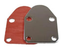 RPC R2057 Fuel Pump Block-Off Plate - Chrome, Fits Chevy Small Block