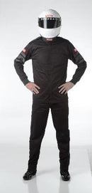 RaceQuip 111003 110 Series Race Jacket 1-Layer - Medium SFI-1 - Black