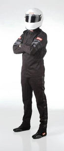 RaceQuip 111008 110 Series Pyrovatex SFI-1 Jacket, Black - 3XL