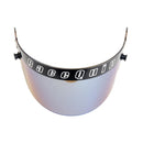 RaceQuip 204007RQP Helmet Face Shield - Fits Pro Model Helmets, Blue Iridium