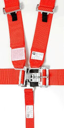 RaceQuip 711011 Race Harness Red Bolt-In - Floor/Roll Bar Mount
