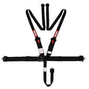 RaceQuip 717007 L&L Race Harness-5-Point - SFI 16.1-Pull Down - Black