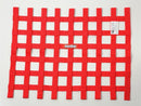 RaceQuip 725015 Ribbon Window Net Red Rectangle 24 in. x 18 in. SFI 27.1