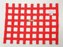 RaceQuip 725015 Ribbon Window Net Red Rectangle 24 in. x 18 in. SFI 27.1