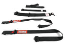 RaceQuip 742002 SFI Race Belt 5Pt Camlock Pu Lap - Sportsman - Black