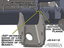 Artec Industries Lower Control Arm Brackets JK4412