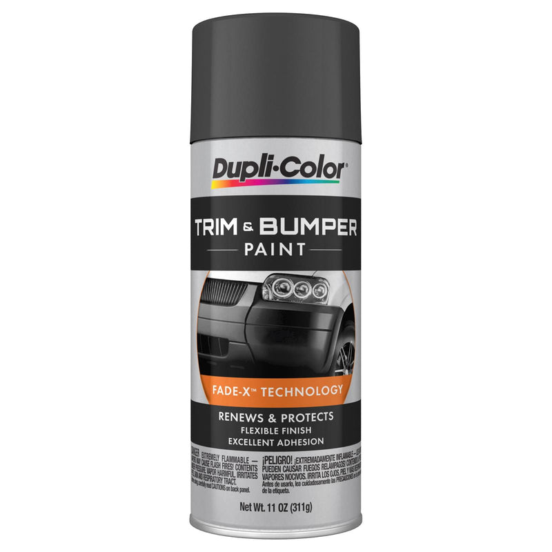 Dupli-Color TB102 Trim and Bumper Paint, Flat Gray/Silver 11 oz.