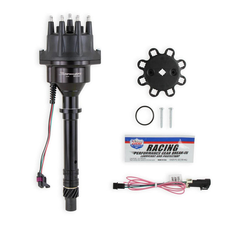 Holley 565-300BK Sniper EFI Hyperspark Distributor - Chevy - Black Billet Housing