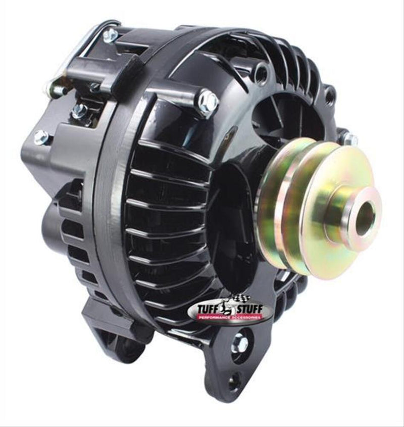 Tuff Stuff Performance High-Amp Output Stealth Black Alternators 8509REDP