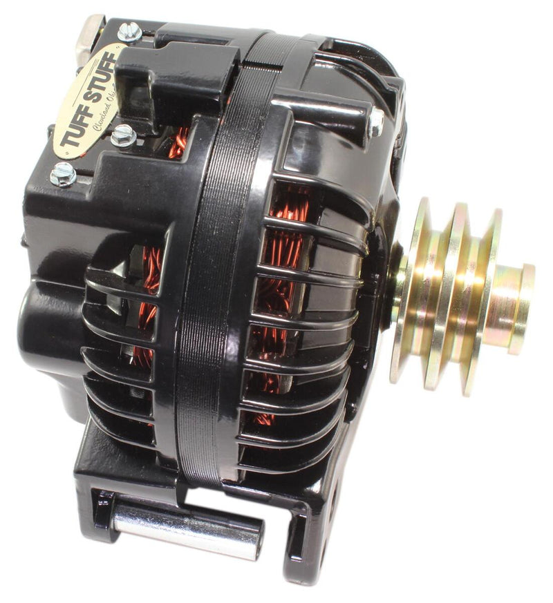 Tuff Stuff Performance High-Amp Output Stealth Black Alternators 8509REDP