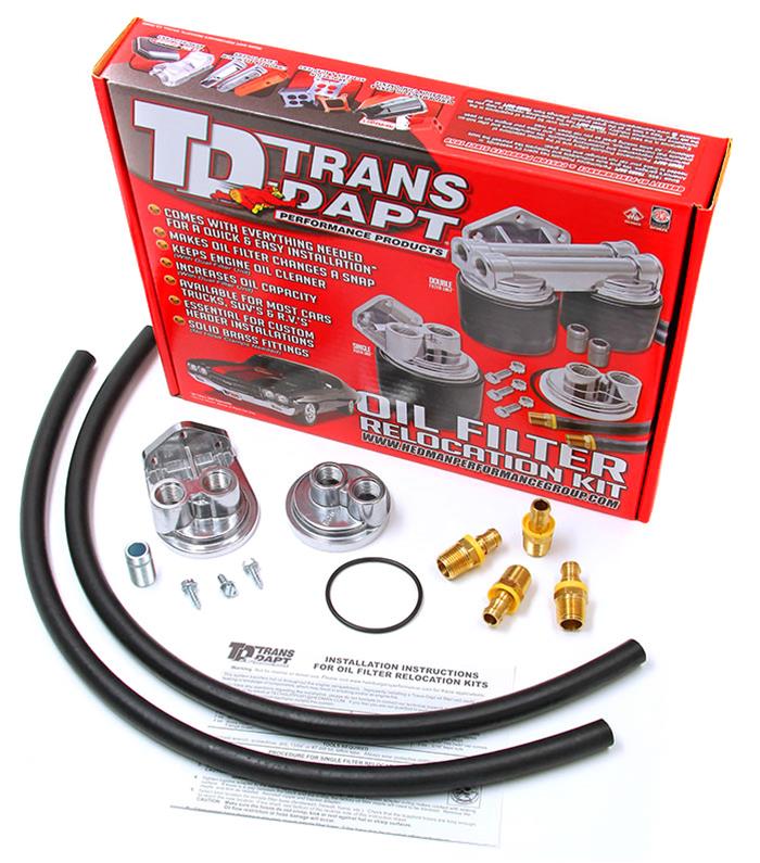 Trans-Dapt 1113 Remote Oil Filter Relocation Kit, 3/4-16" Threads