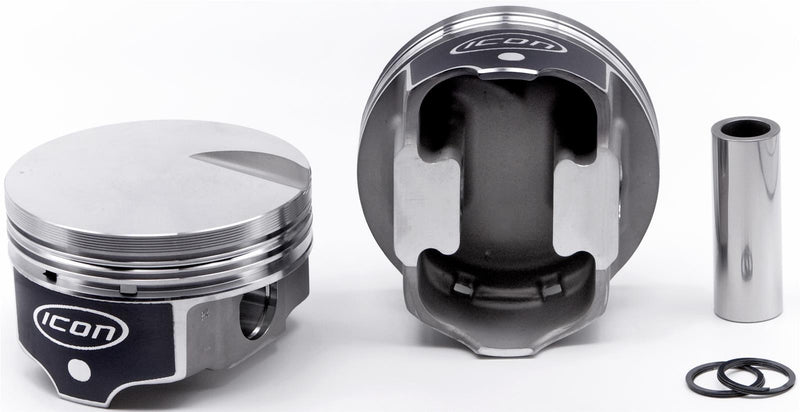 ICON IC9920KTM.040 FHR Piston Set w/ Rings - Chevy 454, Rod 6.135", Flat Top
