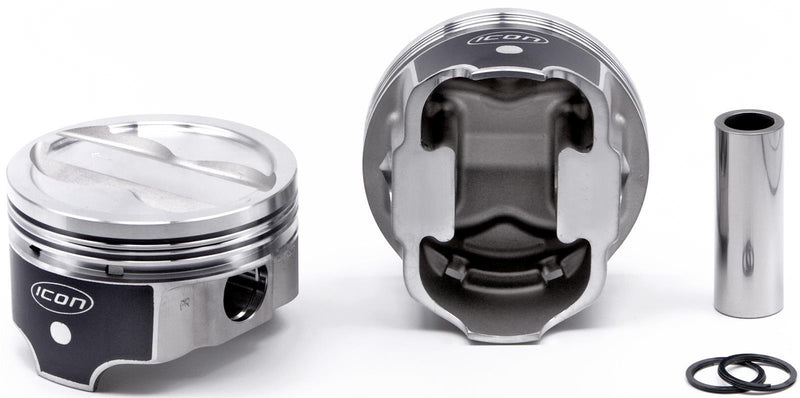 ICON IC9926KTM.040 FHR Piston Set w/ Rings - Chevy 383, Rod 5.700", Dish