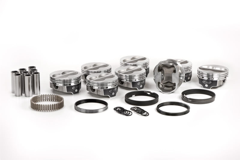 ICON IC9961KTD.030 FHR Piston - Chevy 383, 6.00 Rod, +10cc Flat Top 4V Kit with Rings